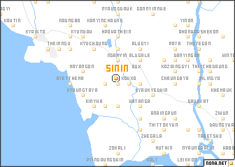 map of Sinin