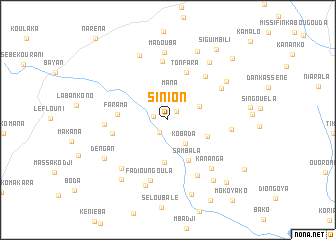 map of Sinion