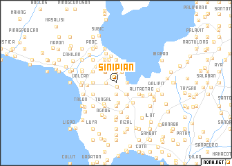 map of Sinipian