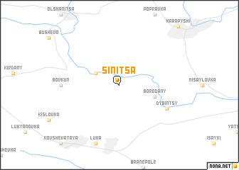 map of Sinitsa