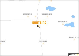 map of Sinitsino