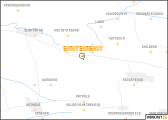 map of Sinitsinskiy