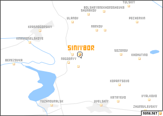 map of Siniy Bor