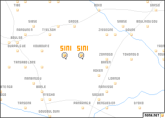 map of Sini