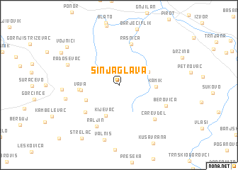 map of Sinja Glava