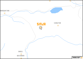 map of Sinja