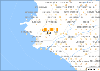 map of Sinjiwān