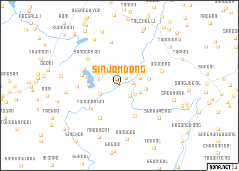 map of Sinjŏm-dong