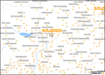 map of Sinjŏng-ni