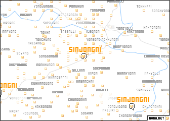 map of Sinjŏng-ni