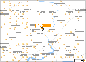 map of Sinjŏng-ni