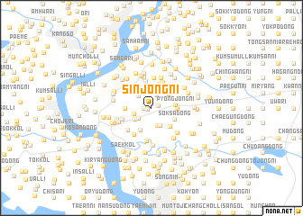 map of Sinjŏng-ni