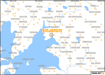 map of Sinjŏng-ni