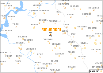 map of Sinjŏng-ni