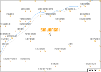 map of Sinjŏng-ni