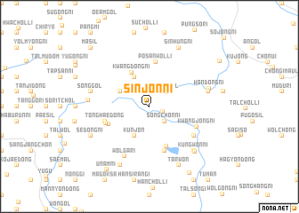 map of Sinjŏn-ni
