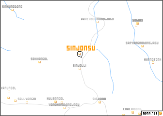 map of Sinjŏnsu
