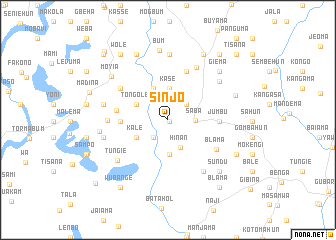 map of Sinjo