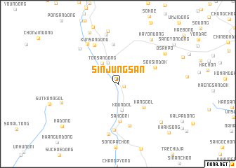 map of Sinjŭngsan