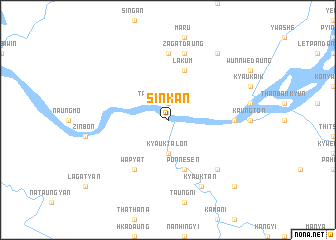 map of Sinkan