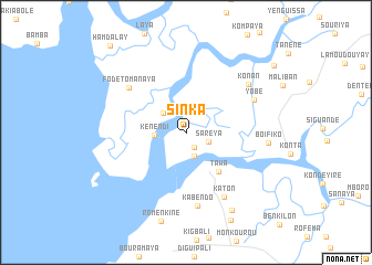 map of Sinka