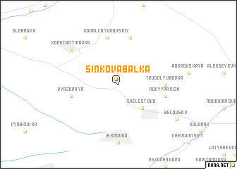 map of Sinʼkova Balka