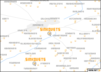 map of Sinkovets