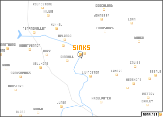 map of Sinks