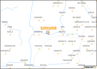 map of Sinkunia