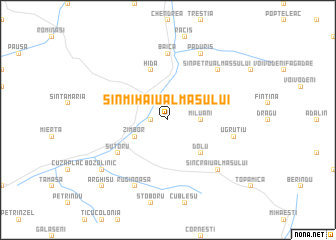 map of Sînmihaiu Almaşului