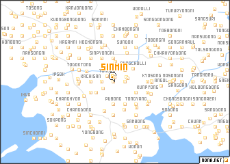 map of Sinmin