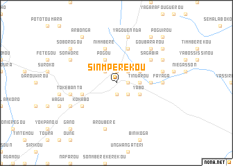 map of Sinmpérékou