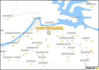 map of Sinmyŏng-dong