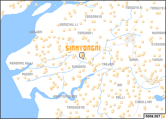map of Sinmyŏng-ni