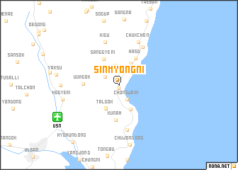 map of Sinmyŏng-ni
