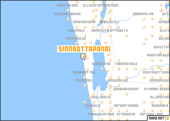 map of Sinna Ottapanai