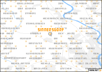 map of Sinnersdorf