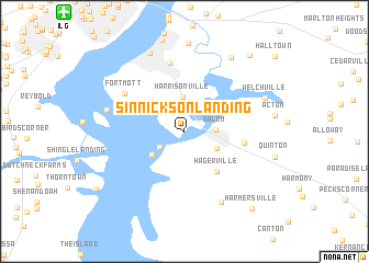 map of Sinnickson Landing