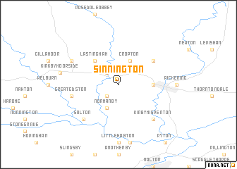 map of Sinnington