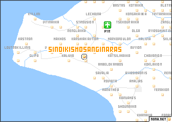 map of Sinoikismós Angináras