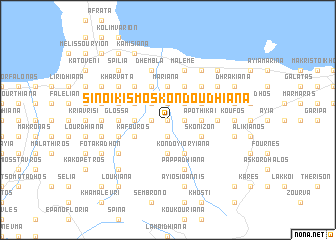 map of Sinoikismós Kondoudhianá