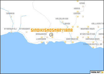 map of Sinoikismós Maryianá