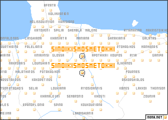 map of Sinoikismós Metókhi