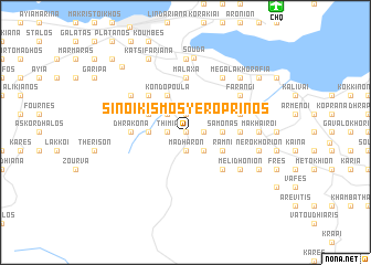 map of Sinoikismós Yeroprínos