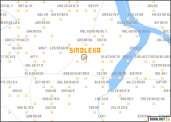 map of Sinołęka