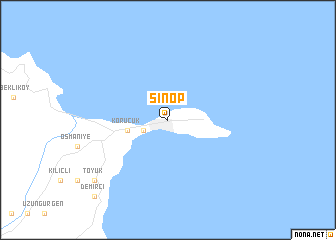 map of Sinop