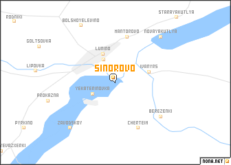 map of Sinorovo