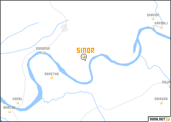 map of Sinor