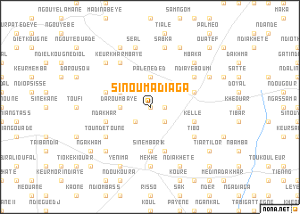map of Sinou Madiaga