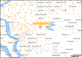 map of Sinsa-dong